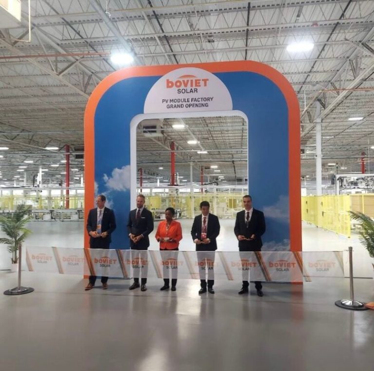 Boviet Solar inaugurates its first US module assembly plant in North Carolina