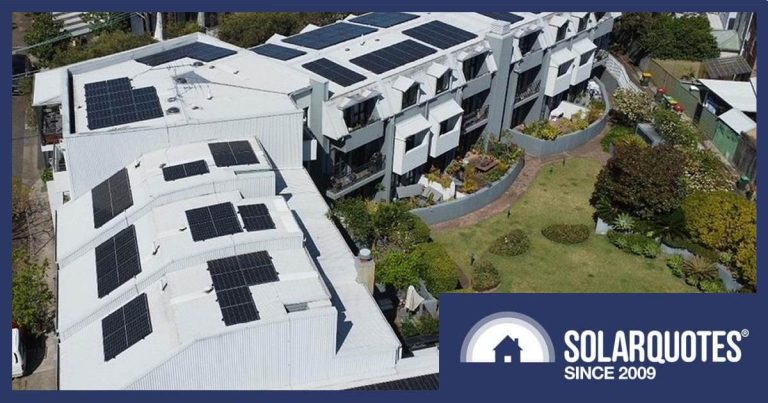 Shared solar power system on a NSW apartment building