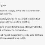 Published at Applied Thermal Engineering – On the improvement of the thermal performance of longitudinally finned parabolic trough solar receivers