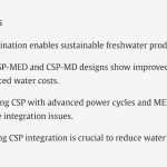 Published at Renewable and Sustainable Energy Reviews – Concentrated solar power (CSP) driven desalination systems: A techno-economic review